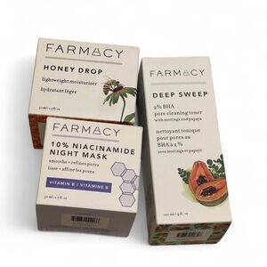 Farmacy Skincare Trio - Honey Drop, Deep Sweep, Night Mask